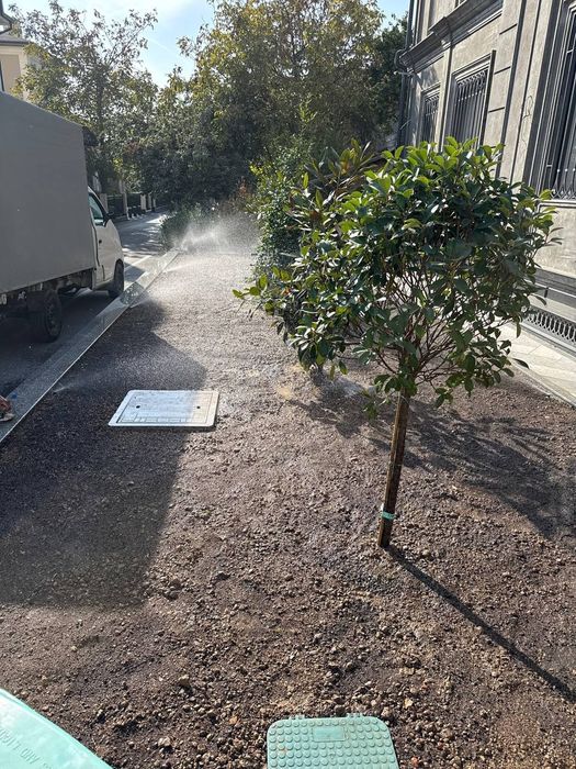 Автополив полив фонтан монтаж установка