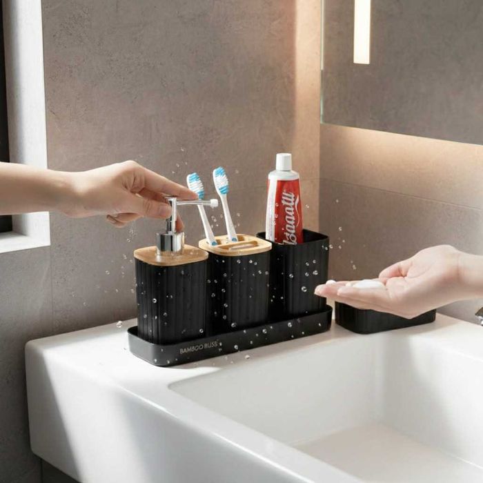 Комплект аксесоари за баня 5 части с табла Cheffinger