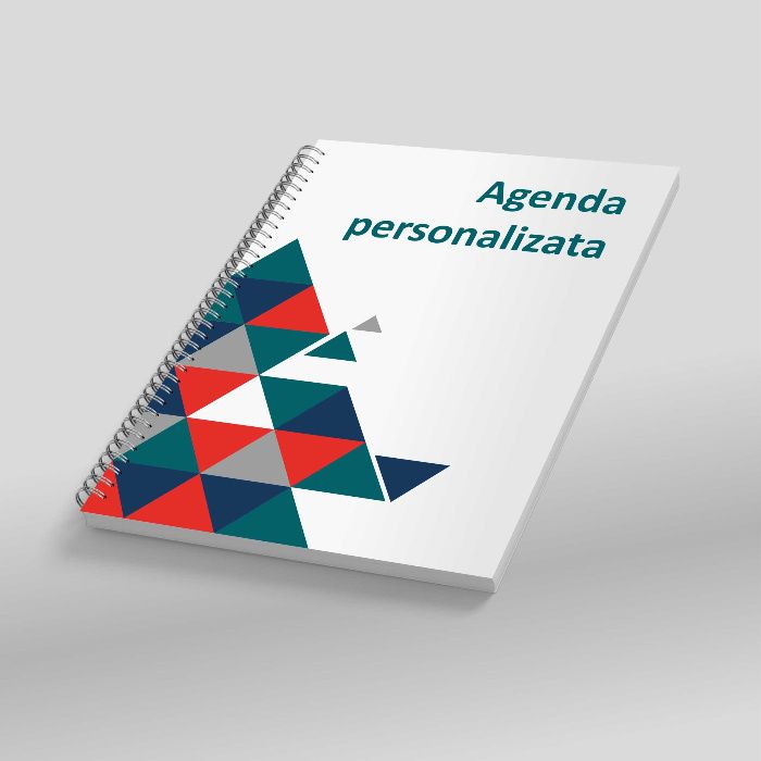 Agende A5 personalizate - cu coperta groasa si spira metalica
