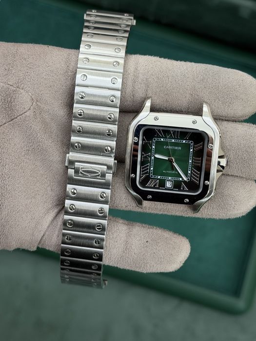 Cartier Santos Large Green Dial