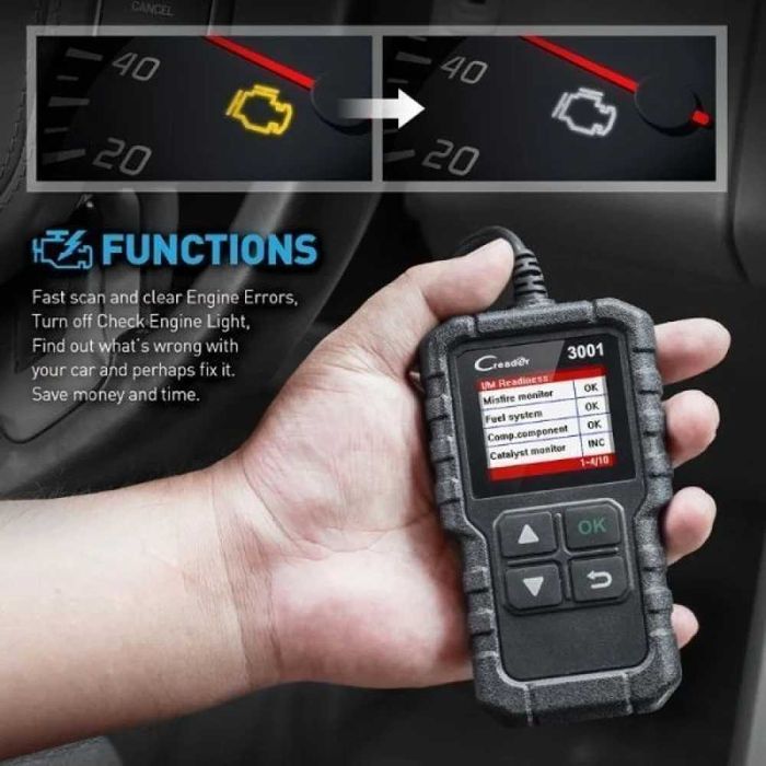 Диагностика за автомобил LAUNCH X431 CR3001 OBD2 скенер