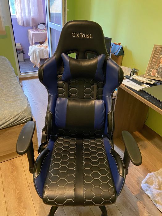 Геймърски стол TRUST GXT 708B Resto - син