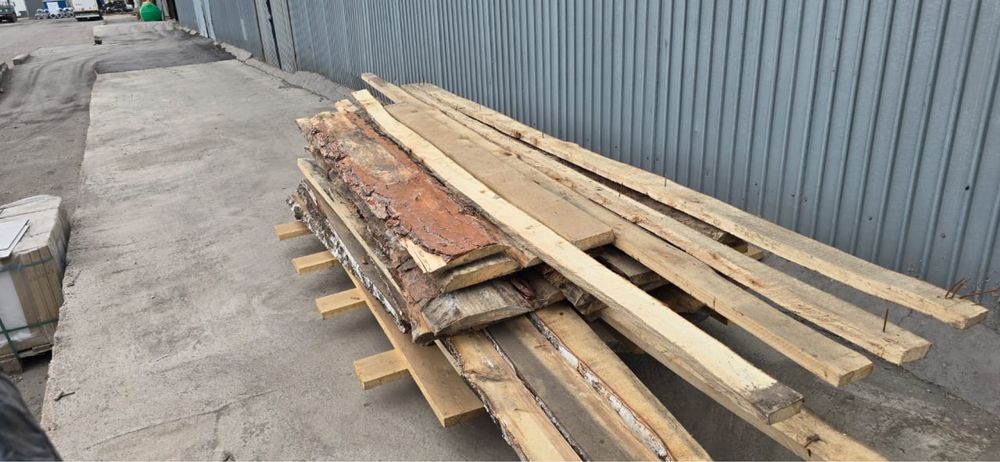 Доски необрезные Береза Сосна