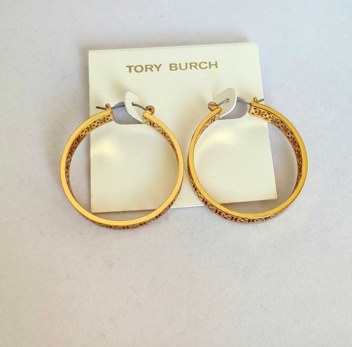 Обеци Tory Burch - Miller hoop earrings