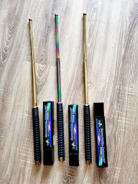 Baston telescopic Police 65cm + husa și cutie / Baston Telescopic Profesional