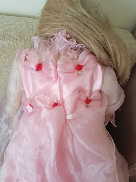 Кукла 65 см, винтидж, + дрехи