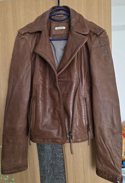 Geaca dama de piele Massimo Dutti