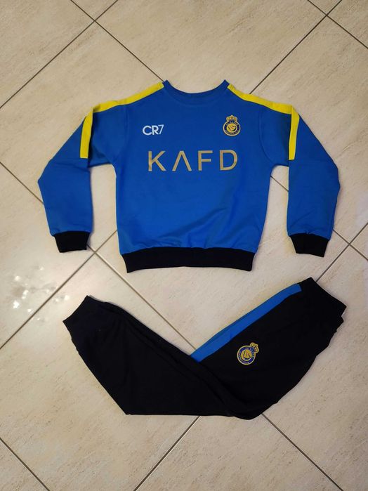 РОНАЛДО блуза с долнище Комплект анцуг АЛ НАСЪР cr7 синьо черно