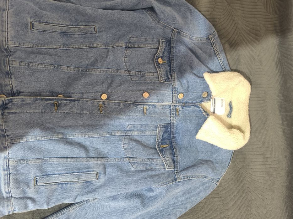 Джинсовая утопленная куртка