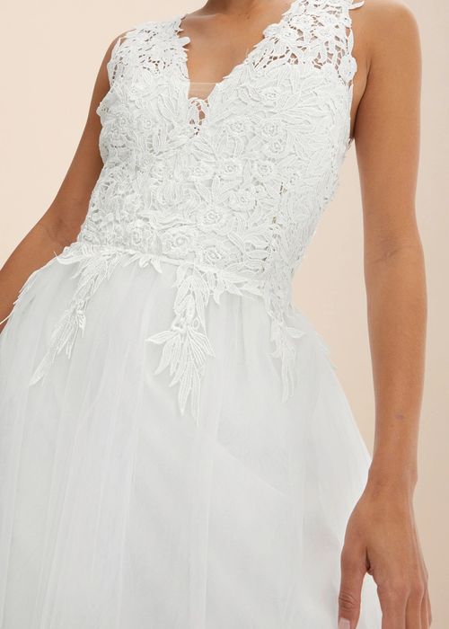 Rochie de mireasa tull si dantela masura 44