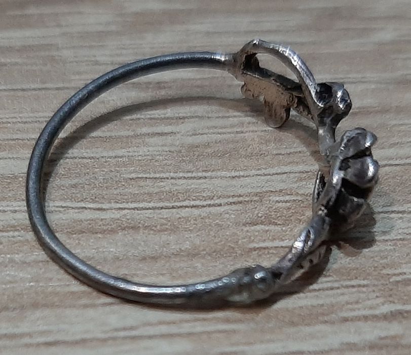 Посребрен медальон ,,Китсйски дракон"и Сребърни пръстени от мин