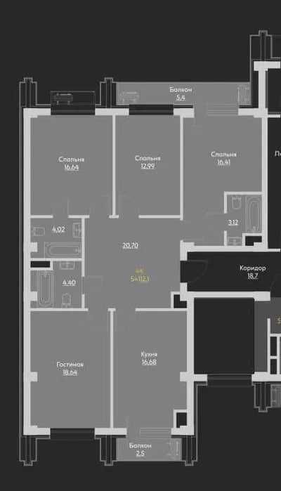Новостройка Manhattan 4 комнатная коробка ПРОДАЖА: Центр Хамид Алимжан