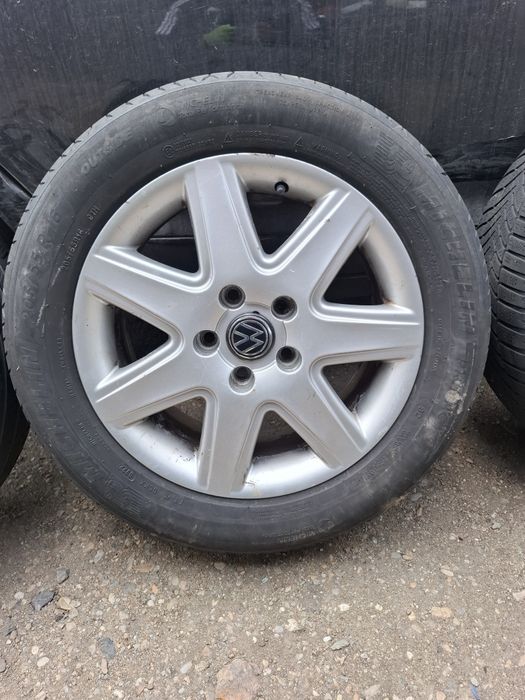 Vand set 4 jante R 16 vw passat b6 b5 au si anvelope 205 55 16 2 m+s 2 vara