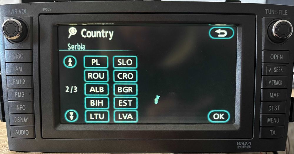 2020 v2 Ново Диск Навигация TOYOTA LEXUS Сърбия Македония Tns600/700