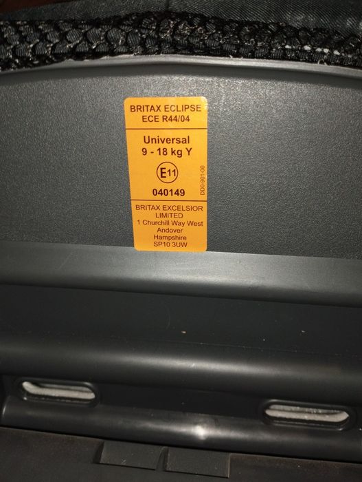 Scaun Auto pentru copii Britax Eclipse  reglabil universal 9-18kg
