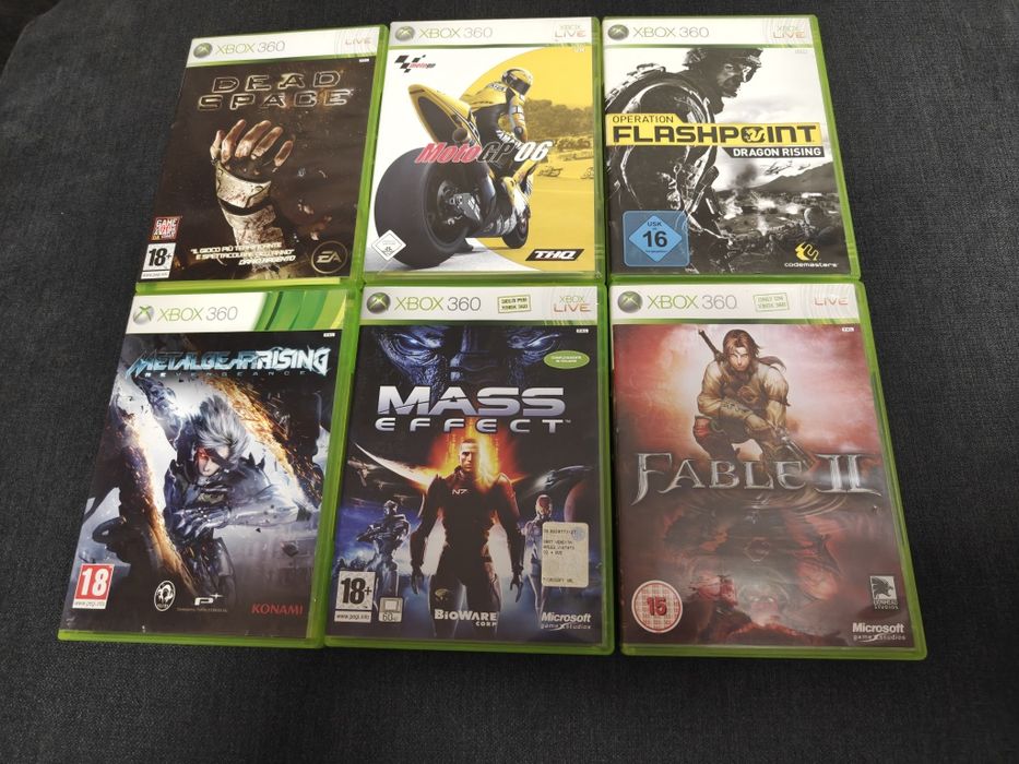 Lot jocuri xbox 360 Fable, Mass effect, Dead space, metal gear