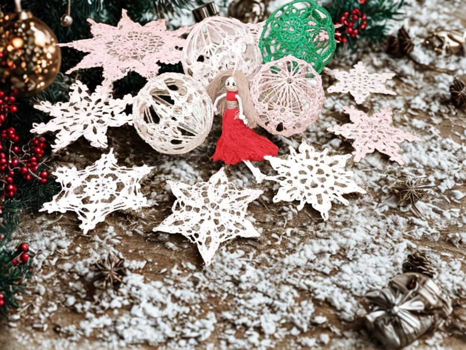 Globuri crosetate manual din bumbac