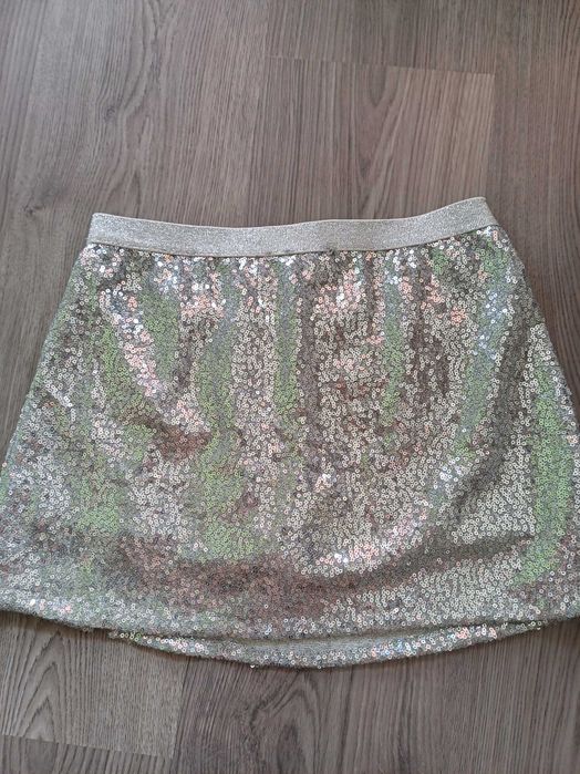 Нови пола-панталонче с пайети Koton + потниче Koton за 11-12 г.