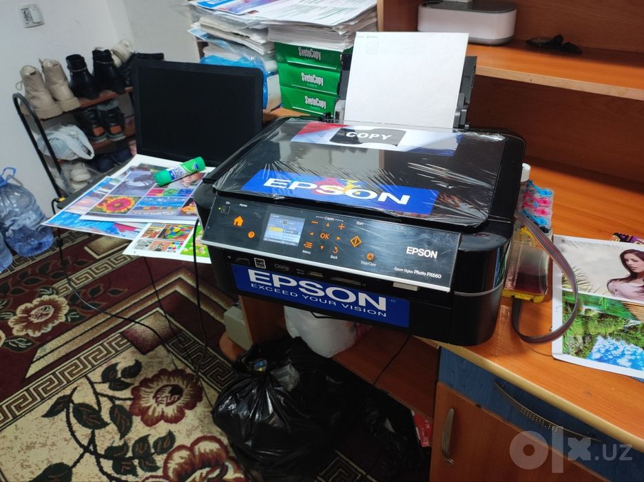 Epson PX 660 KOPY_SKANNERLI 6 ta rangli HD TINIQ  printer. Dyuzi 100%