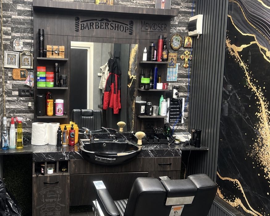 Post lucru frizerie MENOSER barbershop mobilier frizerie 3500 negociabil