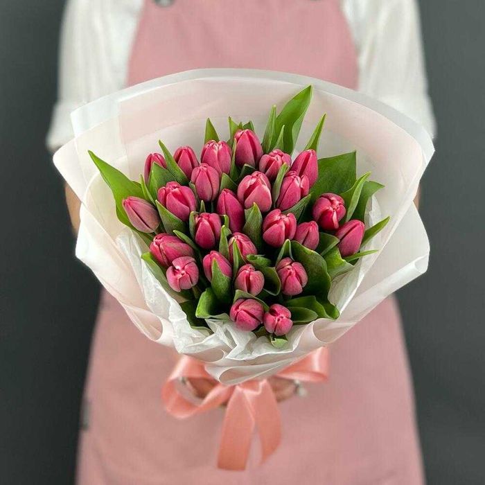 Букеты тюльпанов