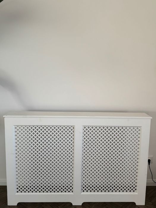 Masca alba pentru calorifer , din lemn