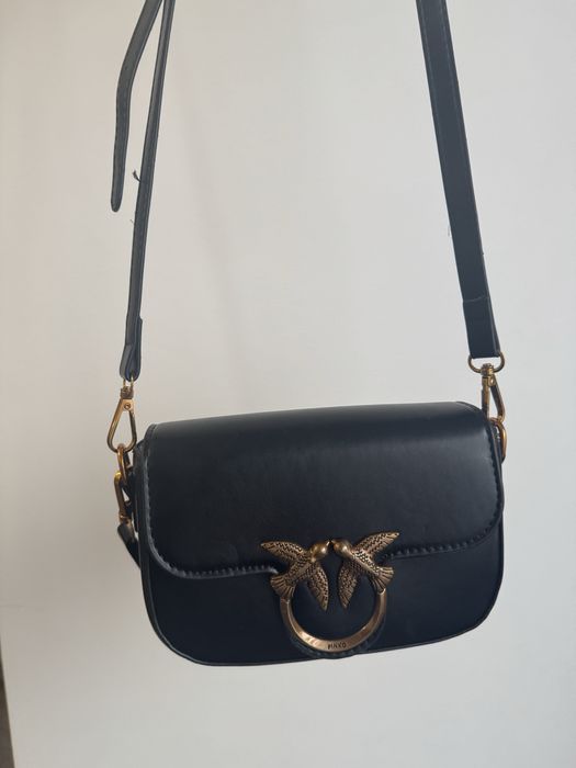 Geanta neagra imitatie de piele