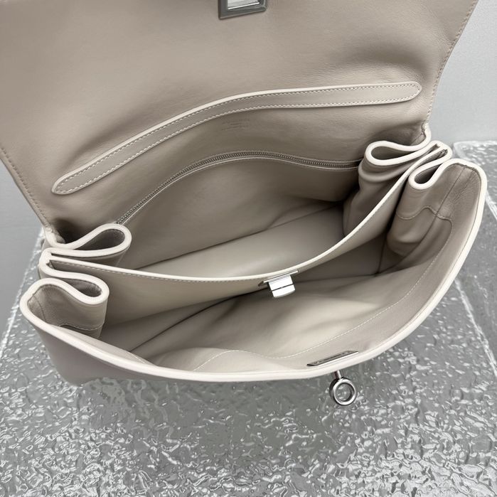 Geanta Balenciaga Rodeo crem, tip Premium