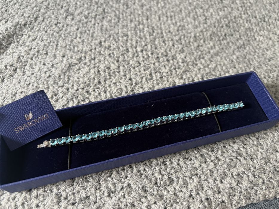 Bratara Swarovski Tennis Matrix Albastră