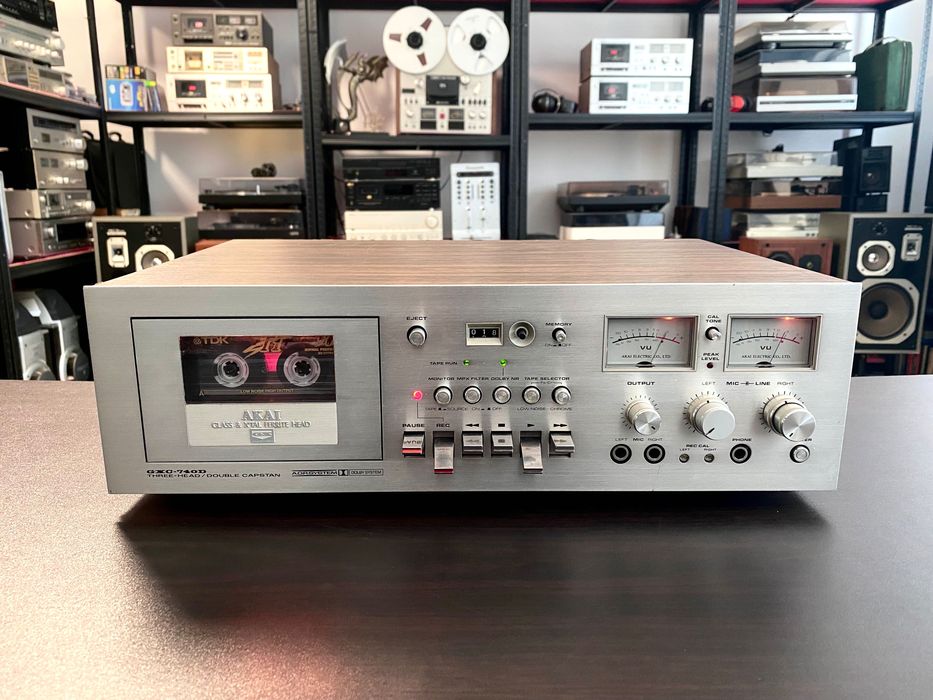 Vintage Топ триглав дек Akai