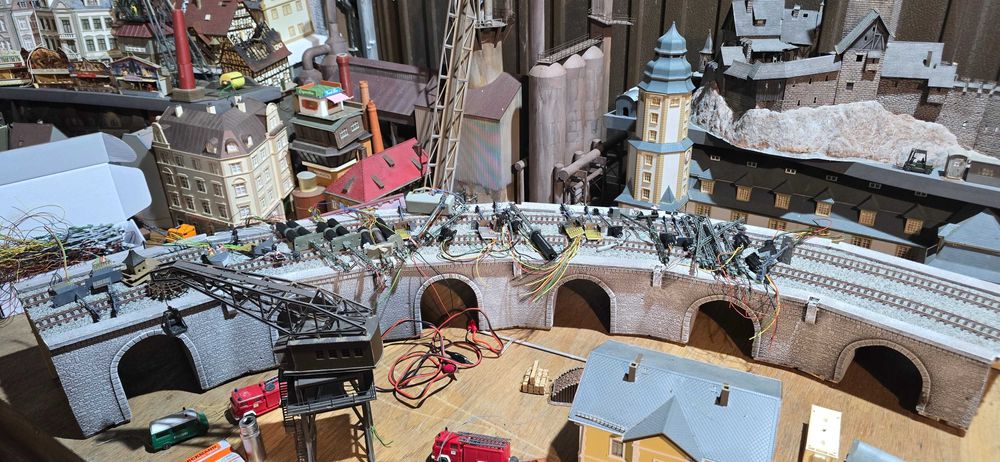 Diorama H0 locomotiva trenulete