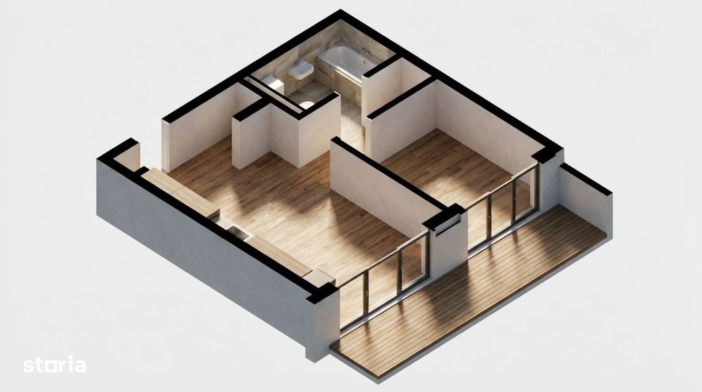 OPORTUNITATE! Ansamblu NZEB! 2 Camere si terasa, Dambul-Rotund