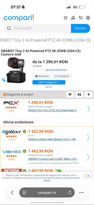 Osbot Tiny 2 4k Webcam