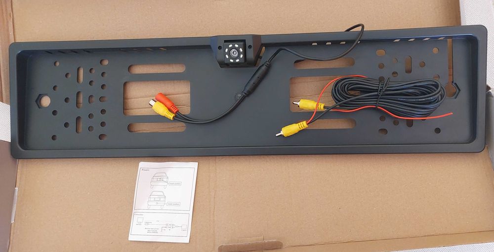 Suport de numere cu camera 8 LED integrata si accesorii