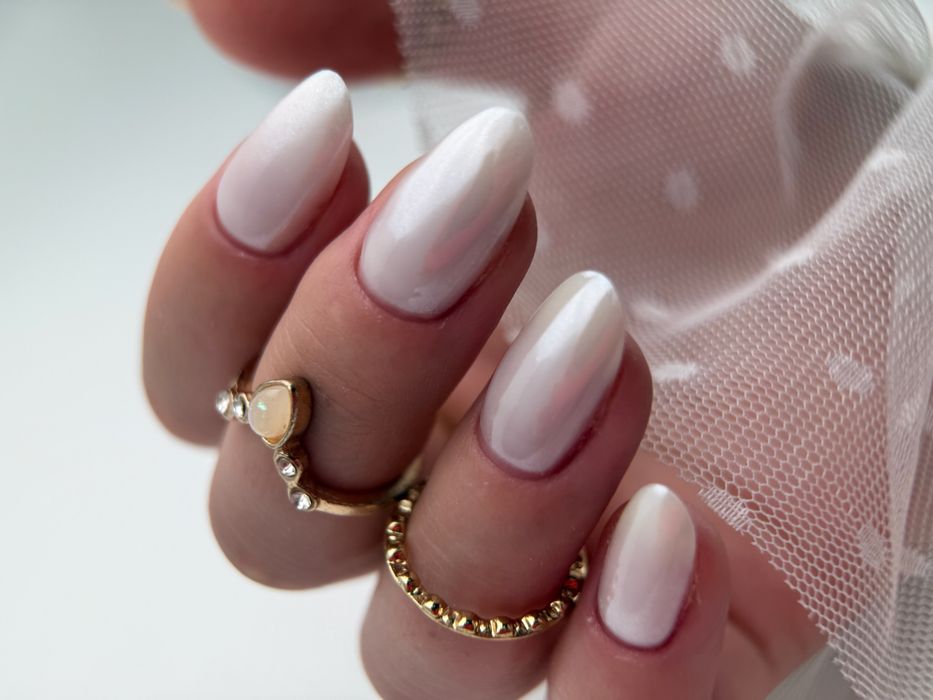 Наращивание ногтей, Укрепление гелем, маникюр