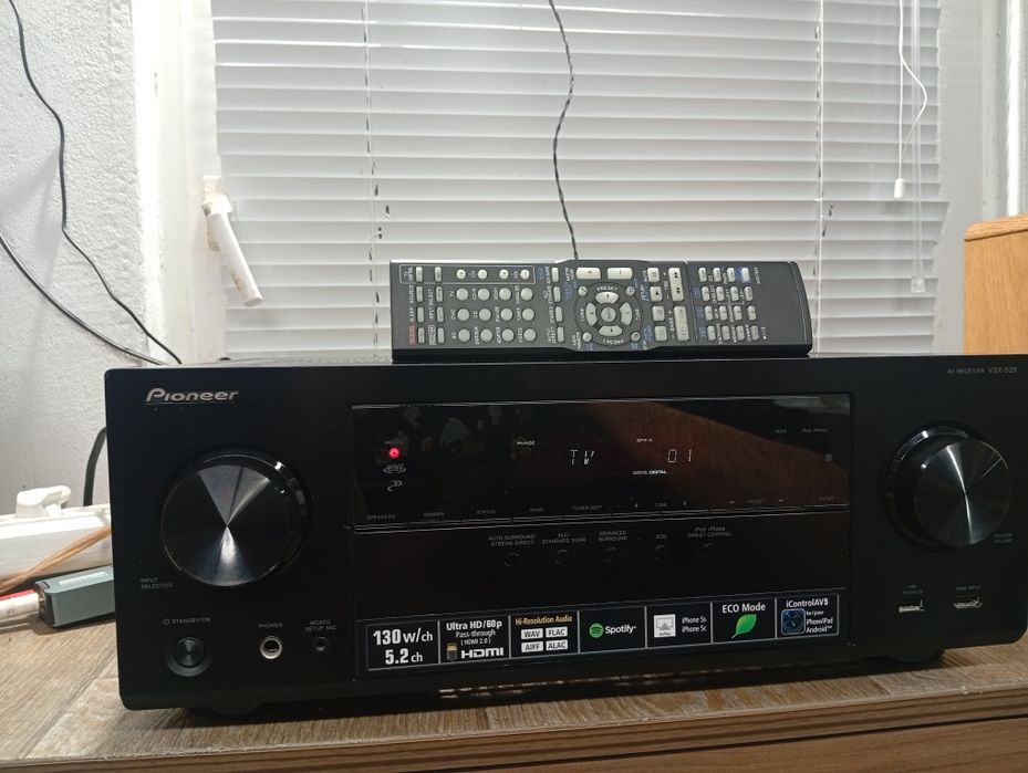 5.2 канален ресивър PIONEER VSX-529K Lan HDMI