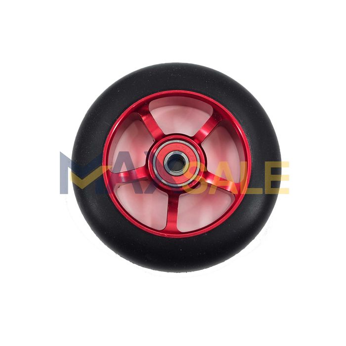 Тротинетка колела гуми scooter скуутър червени метални джанти комплект