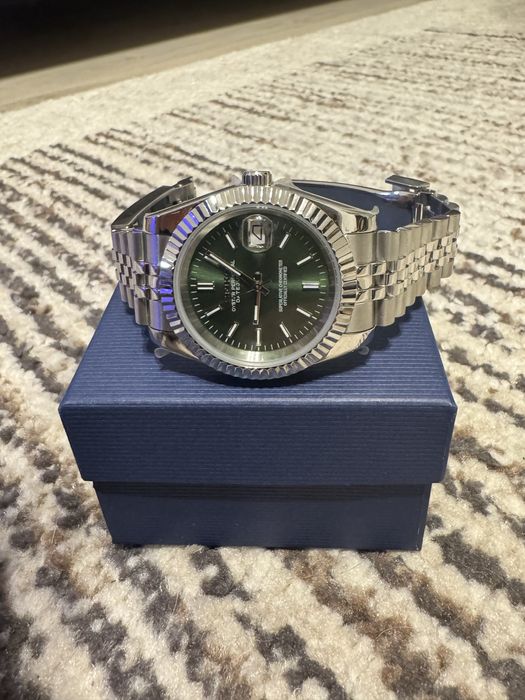 Seiko Mod Datejust Olive Green