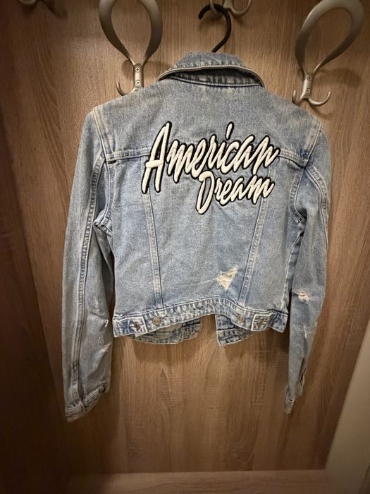 Дънков късо яке Guess