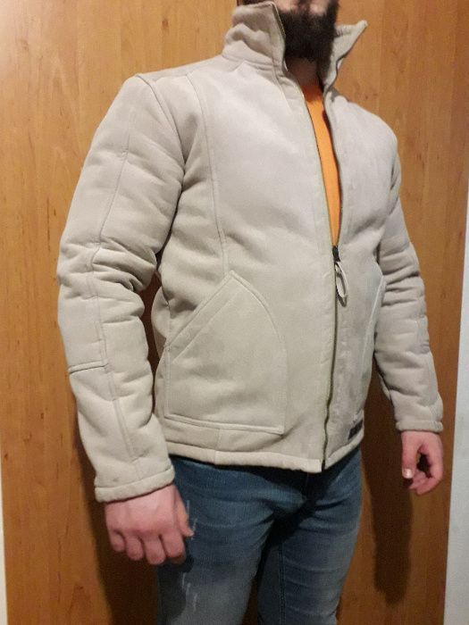 Geaca imblanita de iarna - tip cojoc - material fin si calduros