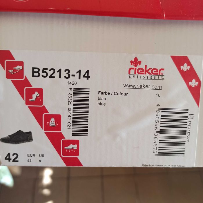 Мъжки Обувки rieker - стелка 29см