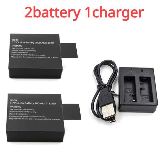 Оригинални Батерии и Зарядно за екшън камера Eken H9 , SJ сам