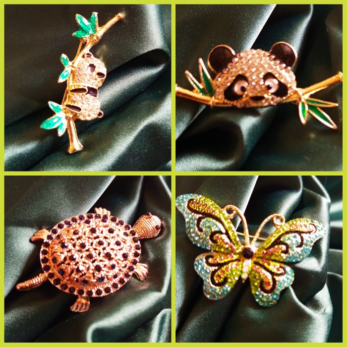 Красивые броши в анималистическом стиле