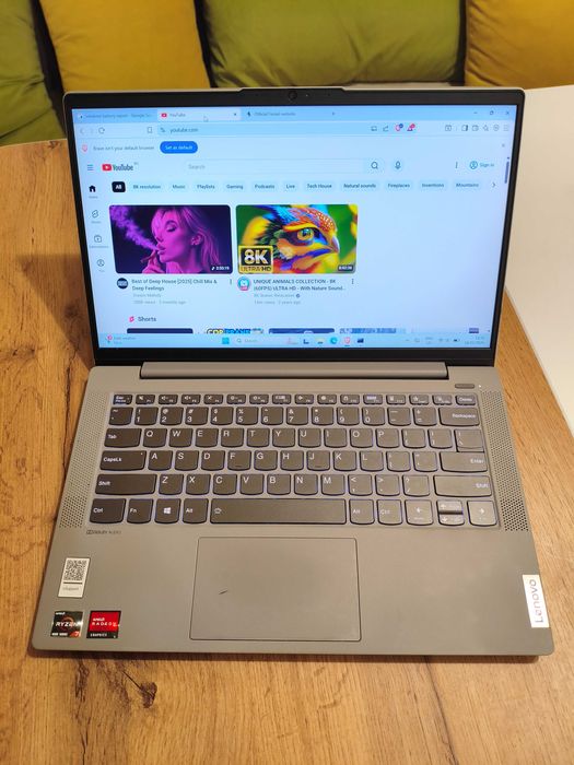 Lenovo IdeaPad 5 - 14", Ryzen 7, 16GB RAM, 512GB NVMe, 100% батерия