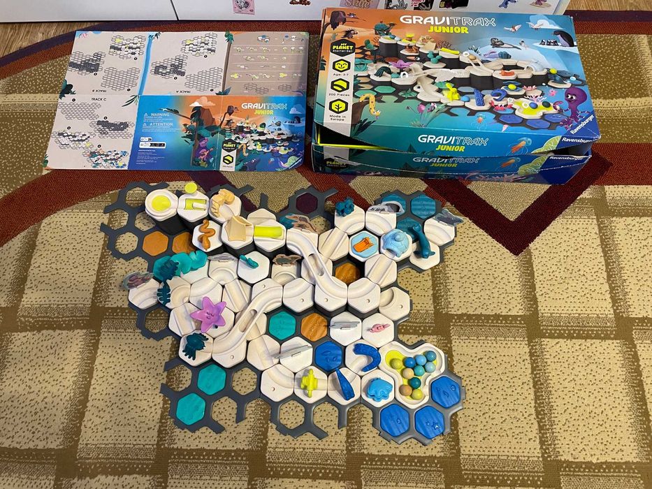 Joc logica copii Ravensburger GraviTrax Junior - XXL Planet Starter Set