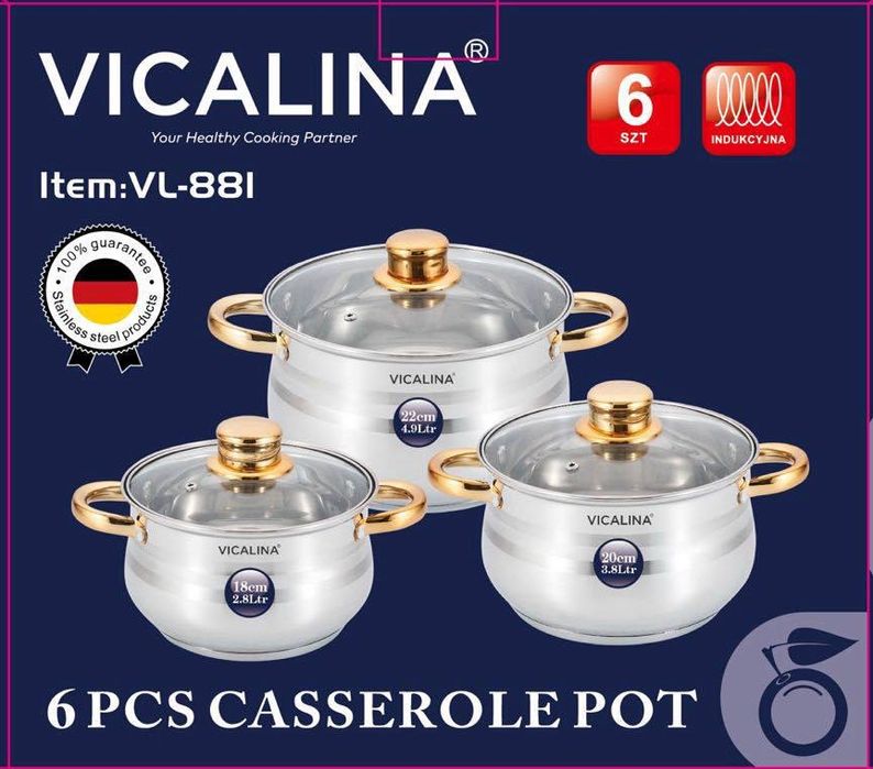 Кастрюля, Набор кастрюля, VICALINA