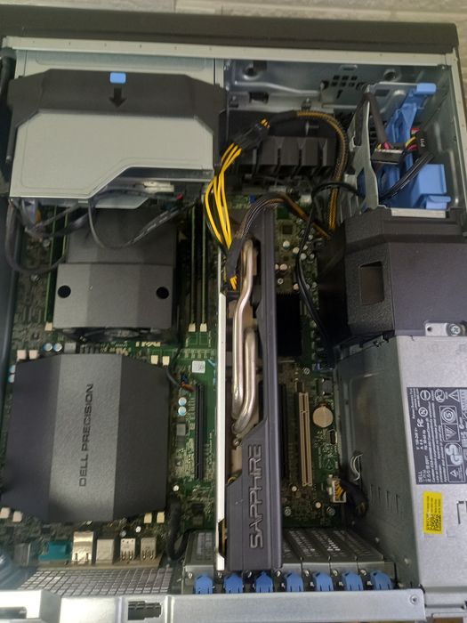 Kомпютър DELL PRECISION T5600 Intel Xeon E5-2670 32gb RX 570