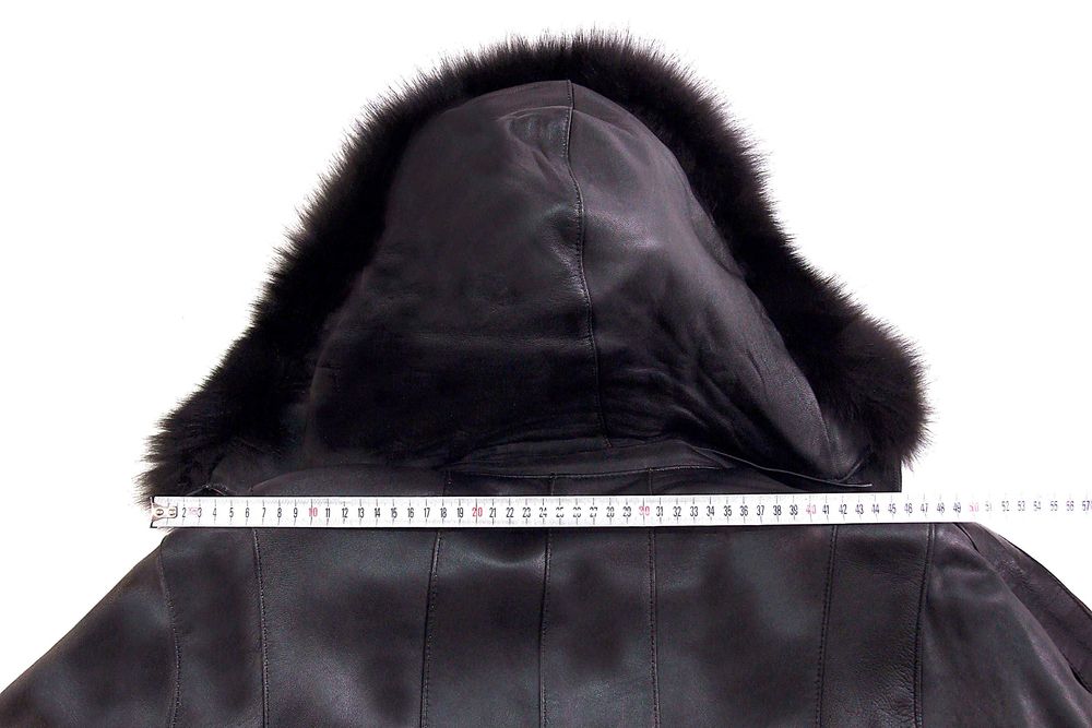 Haina lunga de dama + mesada, piele fina de ovina, mas. 48-50, NOUA