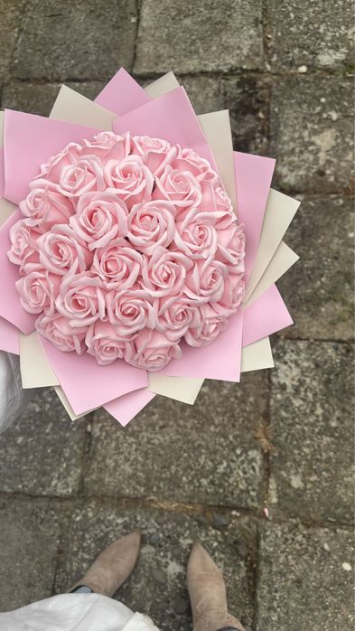 Buchet 25 trandafiri din sapun