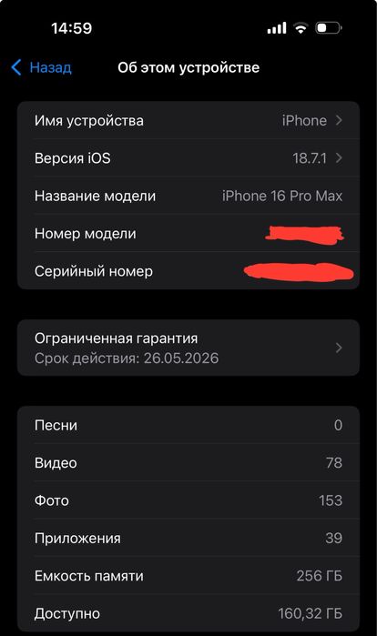iPhone 16 Pro Max 256GB Silver